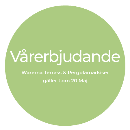 Vårerbjudande markiser Cirkel _ maj Markiserbjudande Warema markiser